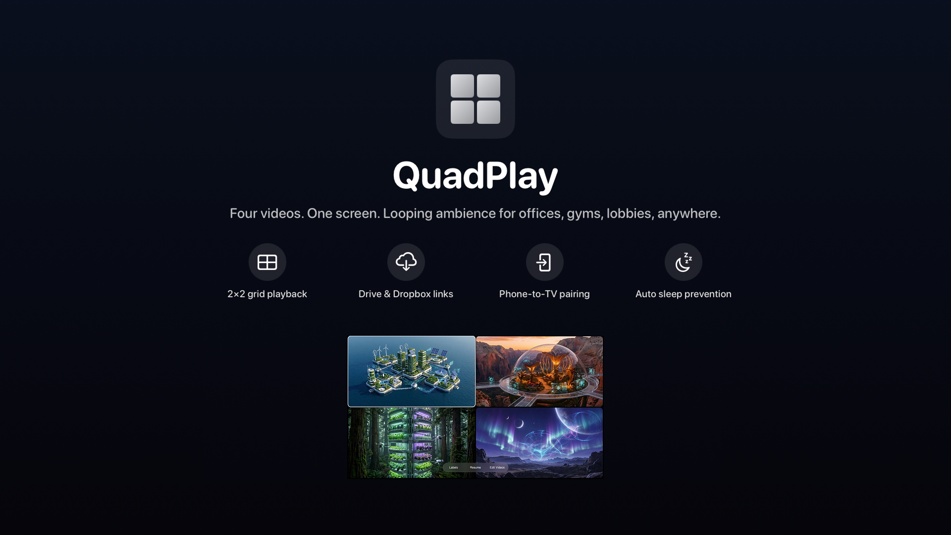 QuadPlay - 4 Screen Player screenshot 3