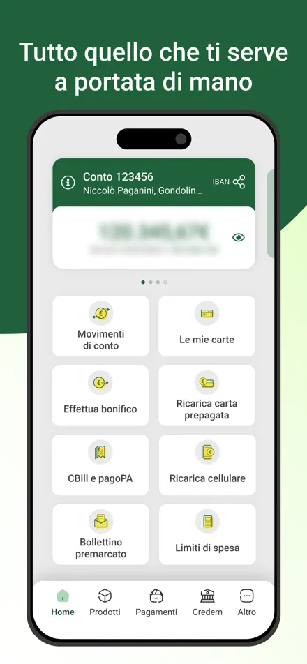 Credem app screenshot 3