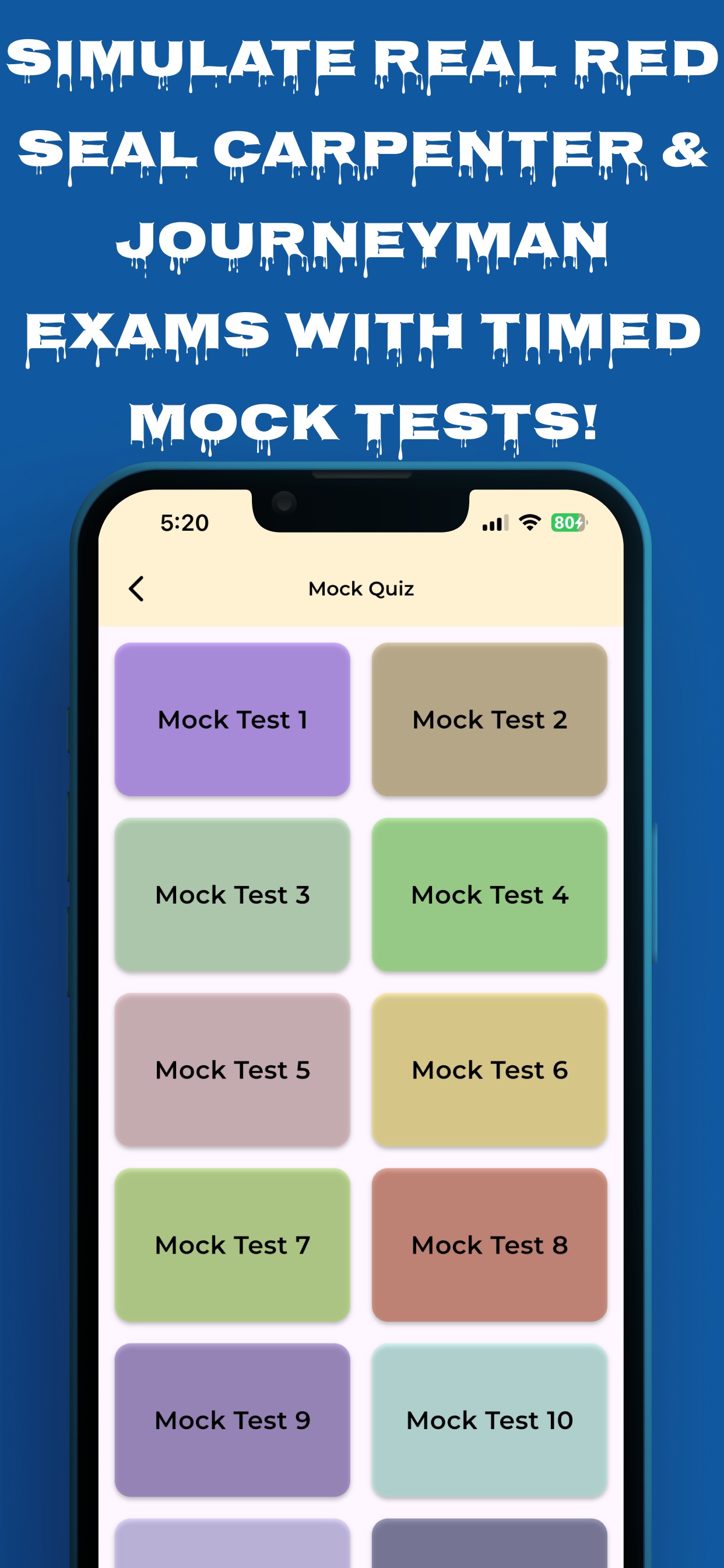 Carpenter Practice Test screenshot 9
