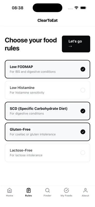 ClearToEat: Safe Food Finder screenshot 2 of 4