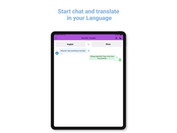 English - Khasi Translator iPad screenshot