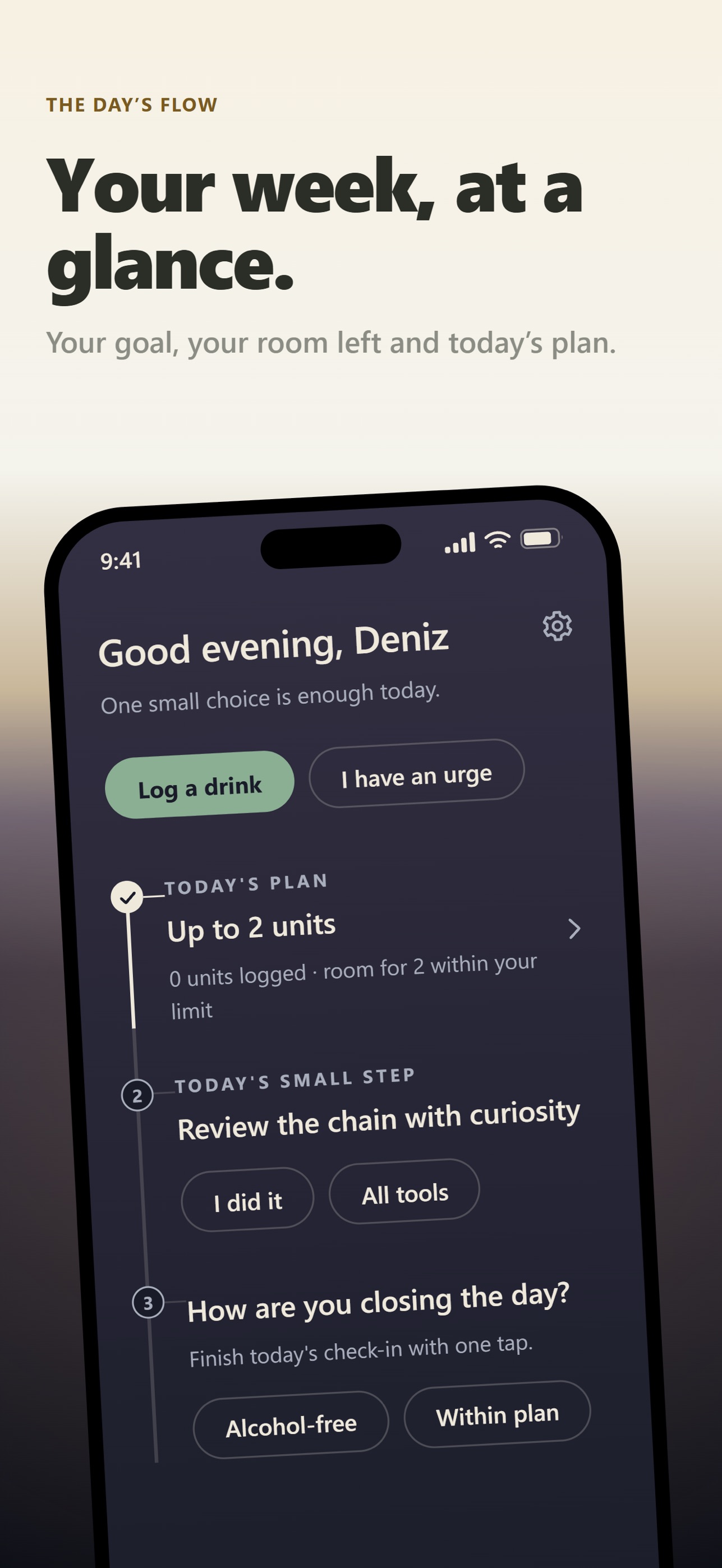 Screenshot 1 of Andante: Drink Less Coach