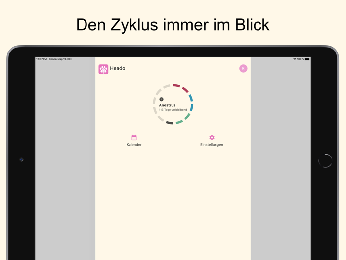 Heado Dog Heat Calendar