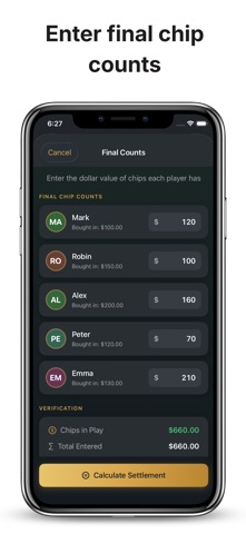 Poker Home Game Banker screenshot