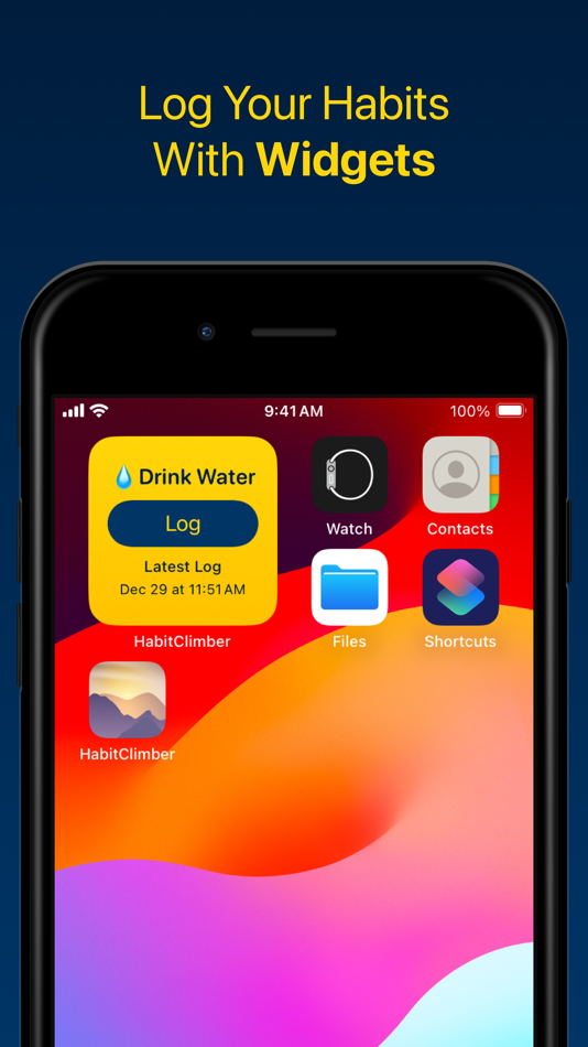 #1. Habit Tracker Log With Widgets (iOS) 由: Yauhen Bahdanovich