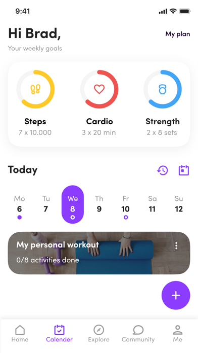 EvolutFlow: Fitness & Mindset Screenshot