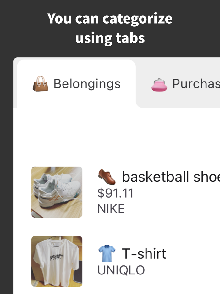 Purchase List  Shopping list