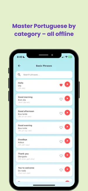 Portugal Travel Phrasebook screenshot 2