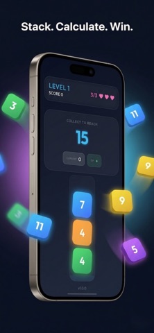 Stack&Math: Number Block Game screenshot