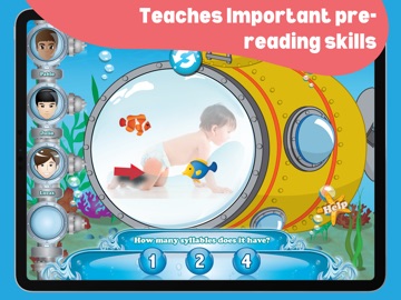 Syllables Splash iPad screenshot