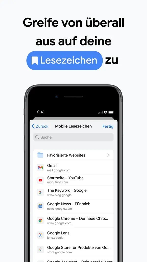 Google Chrome iPhone App Screenshot 9 – Dienstprogramme