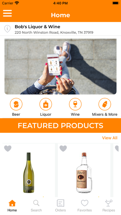 Bob's Liquor & Wine Screenshot