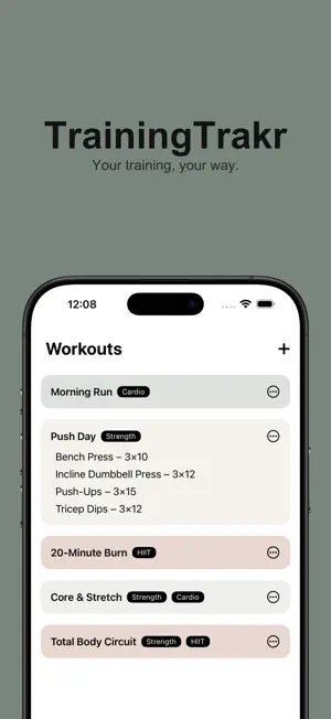 TrainingTrakr screenshot 1