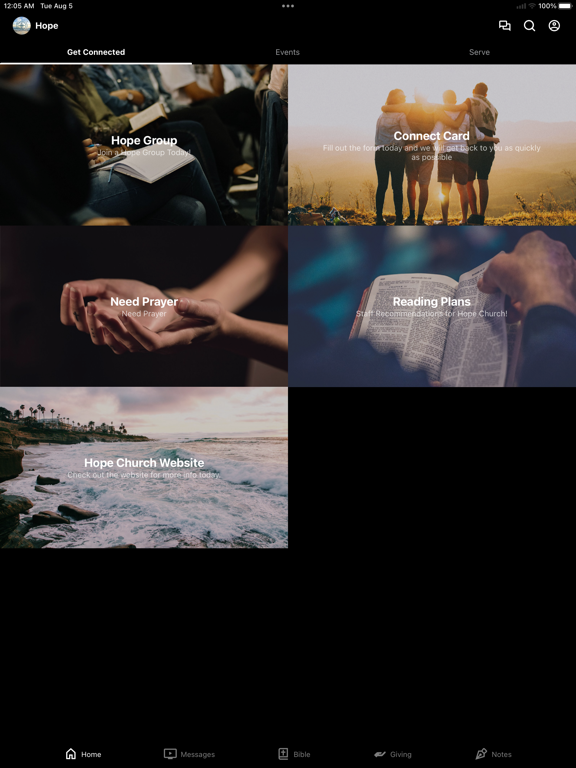 Hope Church Rockport iPad screenshot 1 - Education app