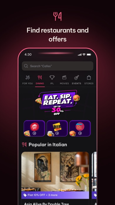 District: Movies Events Dining Screenshot