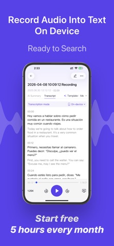 Geode: Transcribe & Summarize Screenshot 1 of 7