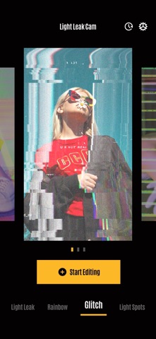 Light Leak Cam - Retro Filters iPhone screenshot
