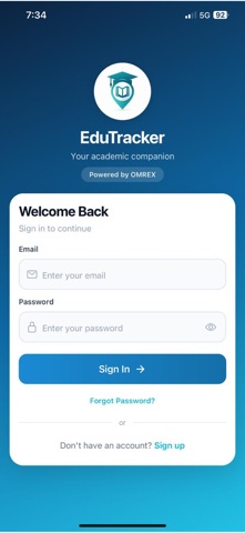 EduTracker by OMREX iPhone screenshot