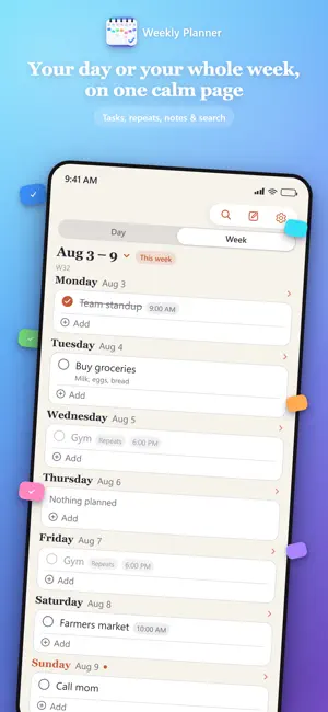 Daily & Weekly Planner: To-Do screenshot 1