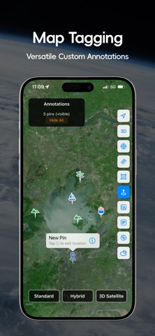 Earth Maps-3D live globe iPhone screenshot