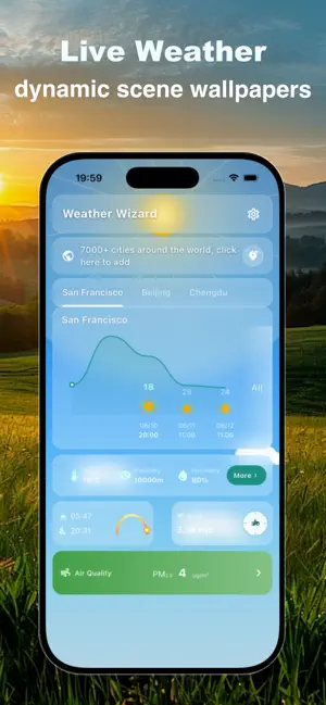 Weather Wizard : Live Forecast iPhone screenshot 1