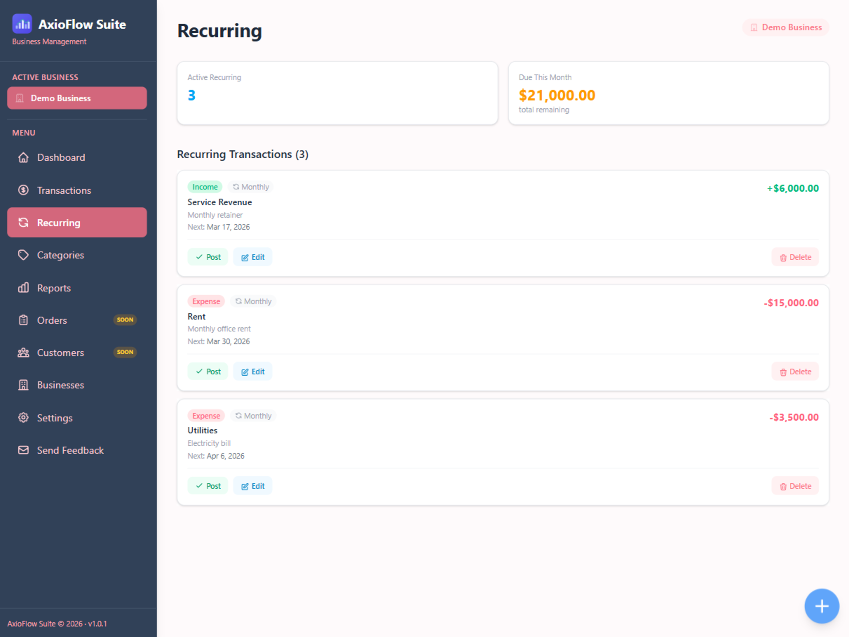 AxioFlow Business screenshot 11