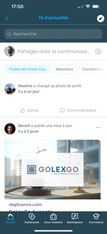 GSC Réseau Construction app screenshot 2