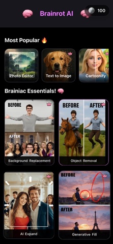 Brainrot AI - AI Photo Editor screenshot