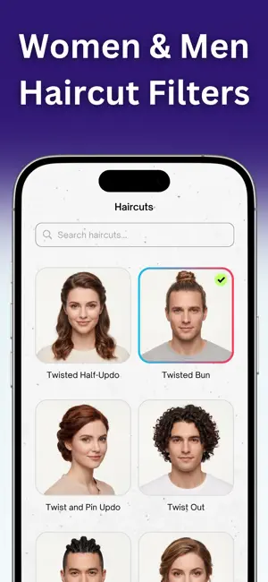 Hairstyle Try On - Hairfy AI screenshot 4