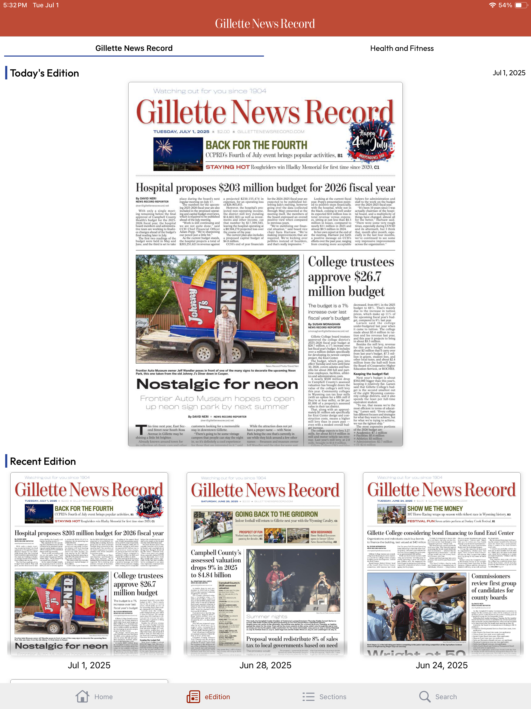 Gillette News Record