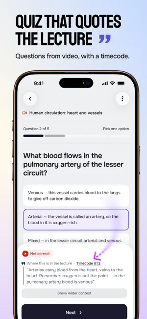 Testify AI: Quiz from Video screenshot 1