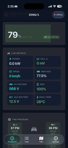 IONIQ Telemetry Screenshot 4 of 4