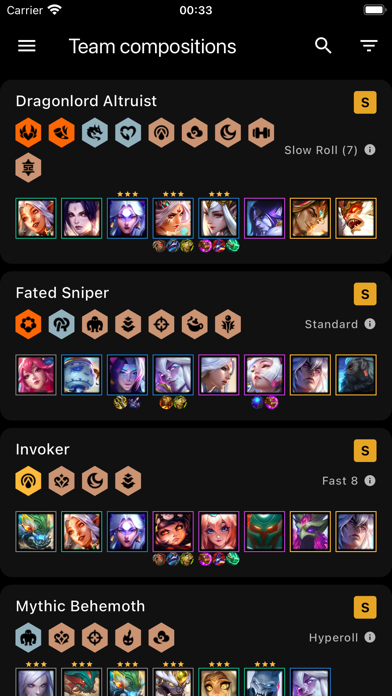 Builds for TFT - LoLChess Screenshot