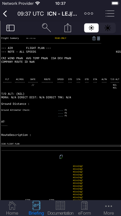 Logipad EFB Screenshot
