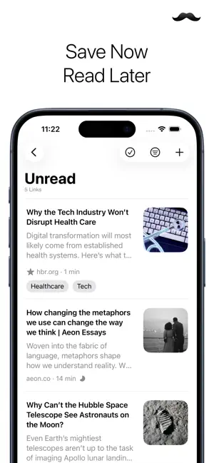 Stache: Save Now, Read Later screenshot 1