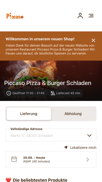 Piccaso Pizza Burger Schladen