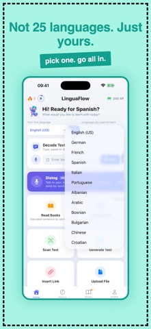 LinguaFlow – Language Learning iPhone screenshot
