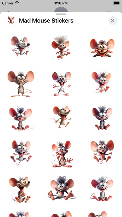 Mad Mouse Stickers