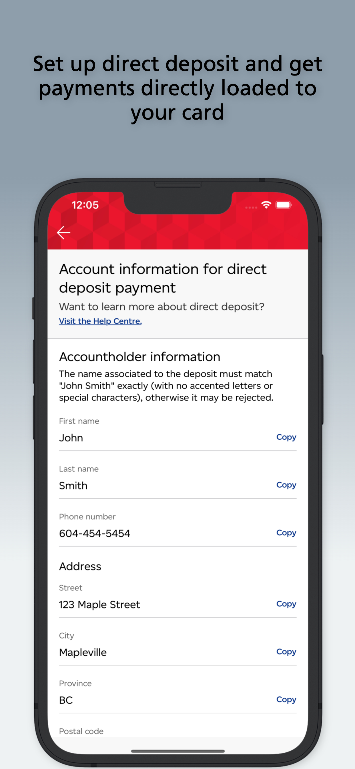 Canada Post Prepaid Card