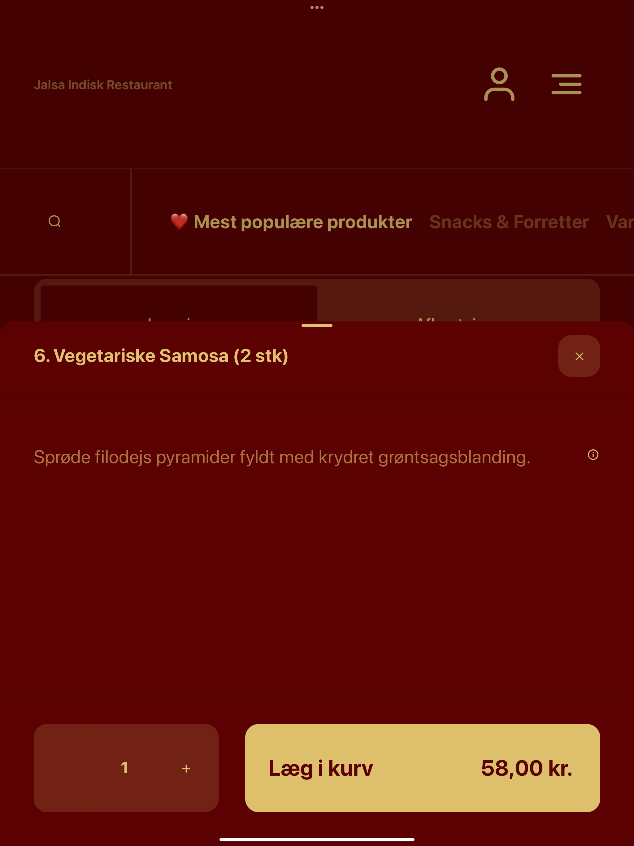 Jalsa Indisk Restaurant screenshot 8