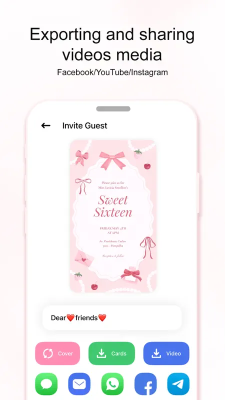 Crear invitaciones tarjetas screenshot 8 of 9