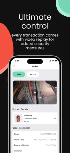 Products and inventory screen