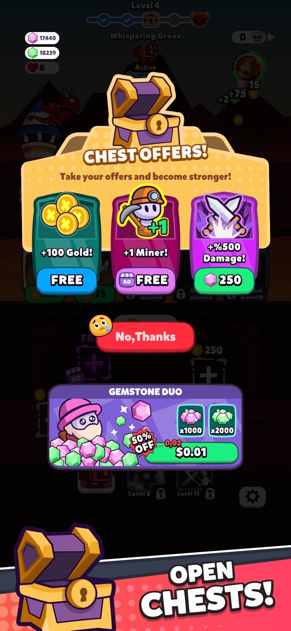 Miner Fighters ! Hack screenshot 6 - iOS game interface