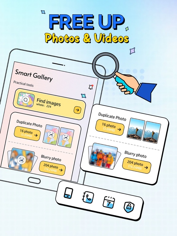 Cleanup-Smart Gallery iPad screenshot 2 - Utilities app