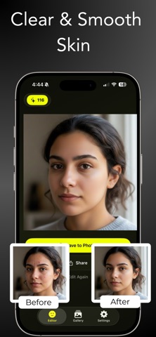 SmileFix - AI Face & Smile iPhone screenshot