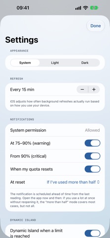 AI limits : usage tracker screenshot 10