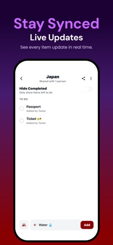 TripTally: Group Packing Lists screenshot
