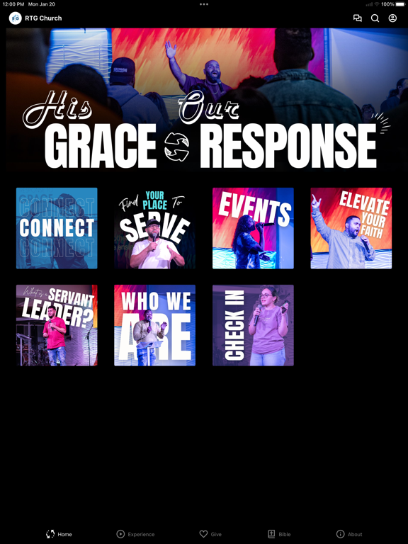 RTG Church iPad screenshot 1 - Education app