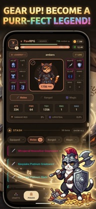 PawRPG: AFK Idle Text MMO RPG screenshot 1