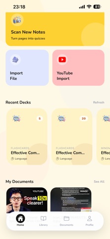 Recappy: AI Quiz from Notes Screenshot 1 of 6
